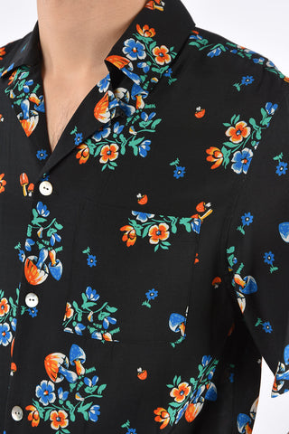 Camicia Stampata a Maniche Corte