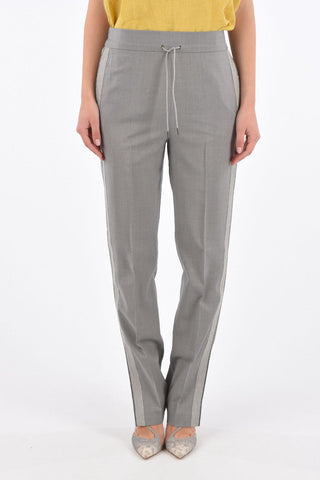 Pantaloni Dritti con Dettaglio Gioiello
