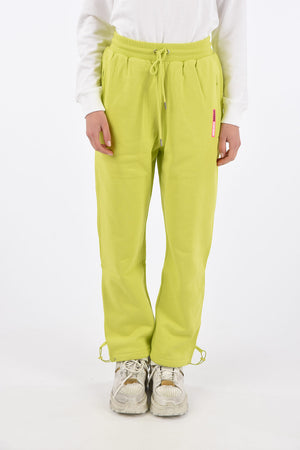 Pantalone Jogger in Felpa con Elastico in Vita