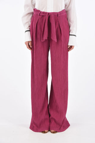 Crepon Palazzo Pants THOMAZIA with Belt