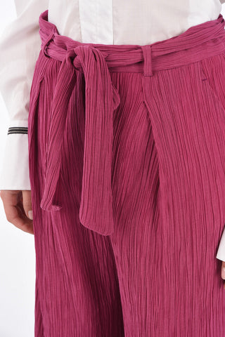 Crepon Palazzo Pants THOMAZIA with Belt