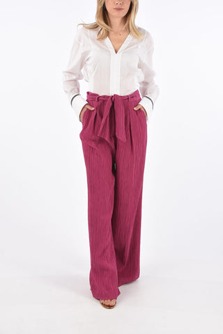 Crepon Palazzo Pants THOMAZIA with Belt