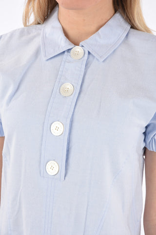 short sleeve above knee shirtdress