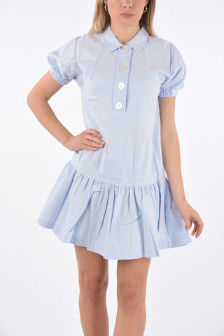 short sleeve above knee shirtdress