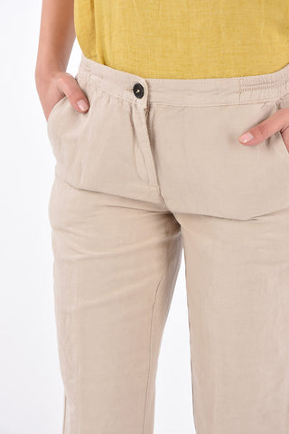 Elastic Waist Band SPARUS Cropped Pants