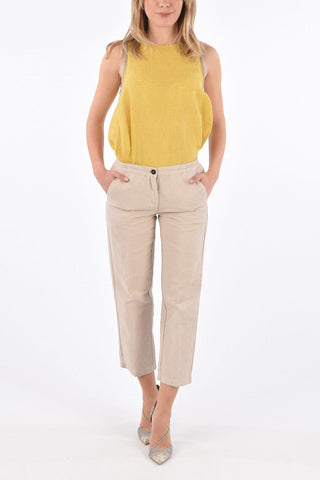 Elastic Waist Band SPARUS Cropped Pants
