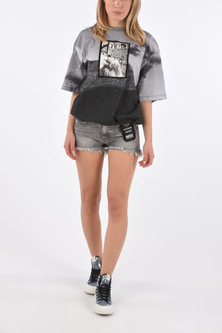 Denim DE-RIFTY Frayed Hem Shorts