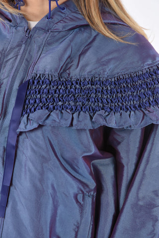 Hooded Ruffled Jacket