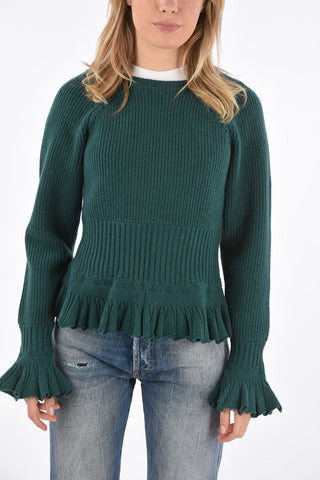 crew-neck ribbed sweater