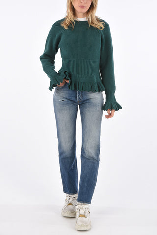 crew-neck ribbed sweater