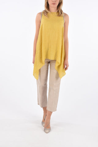 Sleveless Asymmetrical Blouse