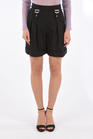 double pleat shorts