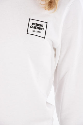 Embroidered logo crewneck sweatshirt