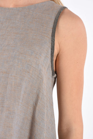 Sleveless Asymmetrical Blouse