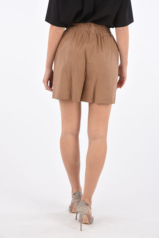 Jetted Pocket High Waist Shorts