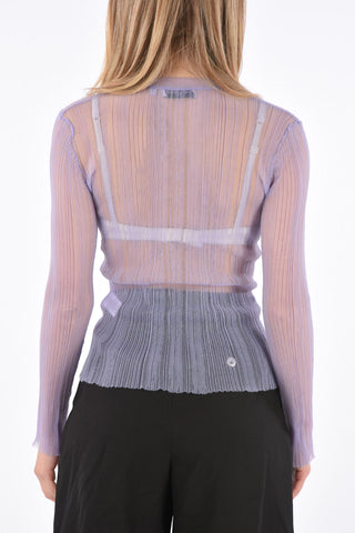 Sheer Ribbed Top