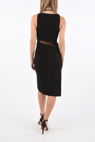 cut out details sheath dress