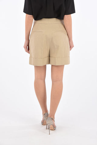 High Waist Shorts with Jewel Belt