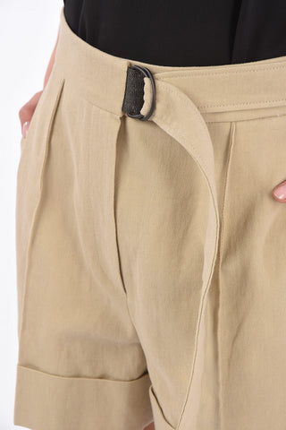 High Waist Shorts with Jewel Belt