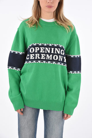 Embroidered Logo Crewneck Sweater