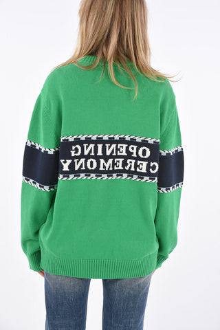 Embroidered Logo Crewneck Sweater