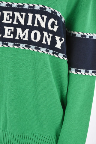 Embroidered Logo Crewneck Sweater