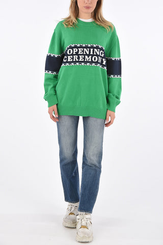 Embroidered Logo Crewneck Sweater