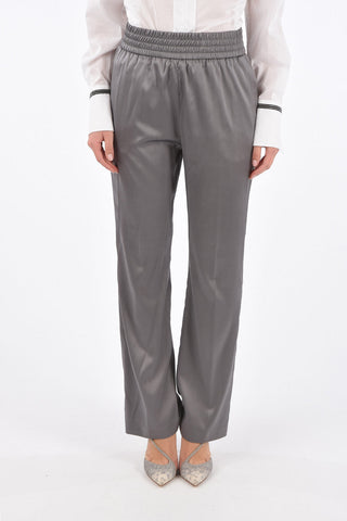 Stretch Silk Jetted Pocket Joggers