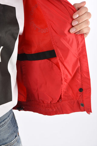 Embroidered Logo Cropped Jacket