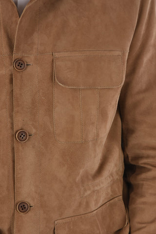 Giubbotto 4 Tasche in Suede