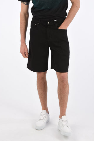 5 Pocket Shorts with Side Monogram Band