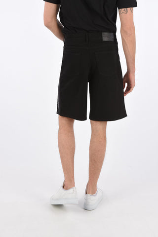5 Pocket Shorts with Side Monogram Band