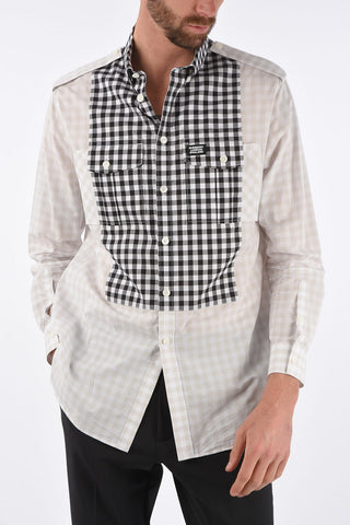 Checked Oversized Button-Down Shirt
