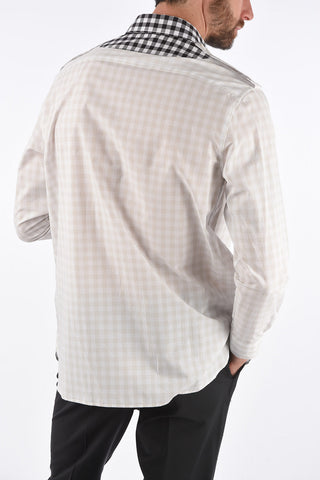 Checked Oversized Button-Down Shirt