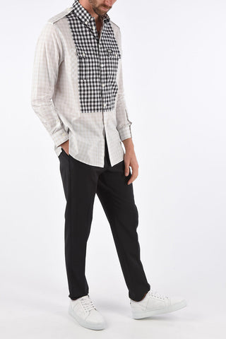 Checked Oversized Button-Down Shirt