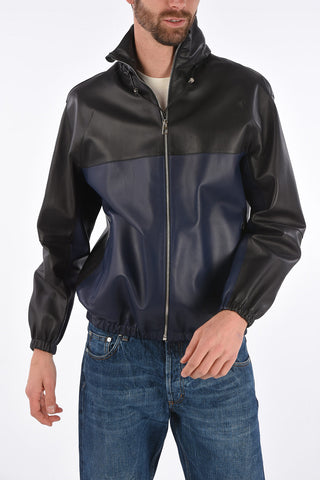 Soft Leather Jacket with Removable Hood
