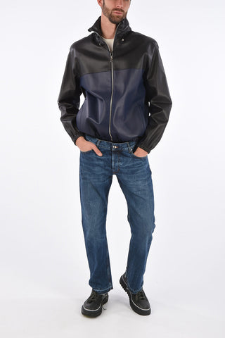 Soft Leather Jacket with Removable Hood