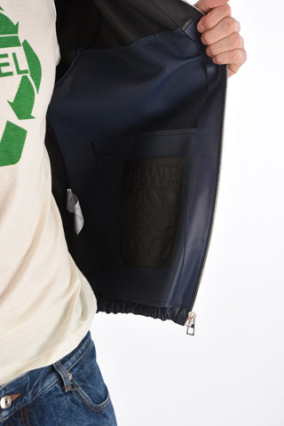 Soft Leather Jacket with Removable Hood