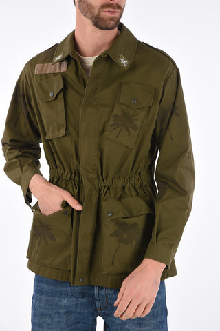 Army Jacket with Elastic Waist Band