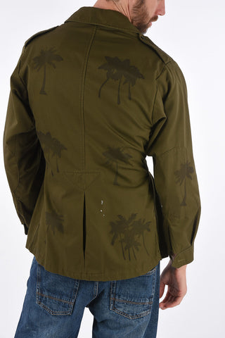 Army Jacket with Elastic Waist Band