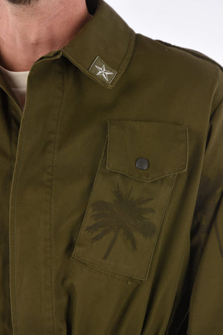 Army Jacket with Elastic Waist Band