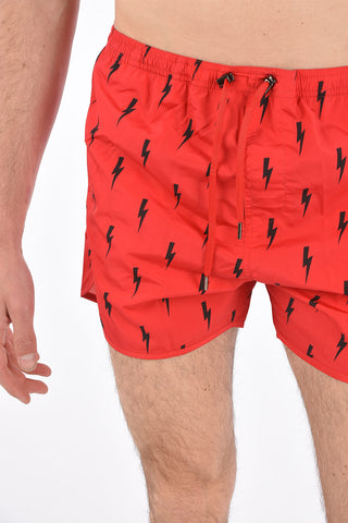 Printed Thunderbolt Swim Shorts