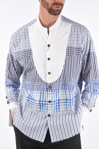 PAUL&SHARK Checked Distressed Oversized Shirt