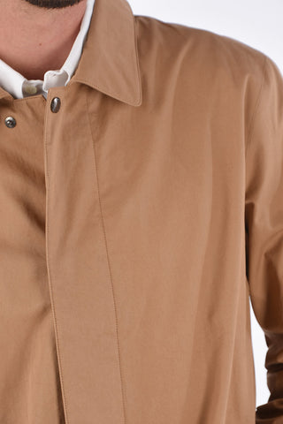 ZZEGNA Hidden Snap Button Parka 