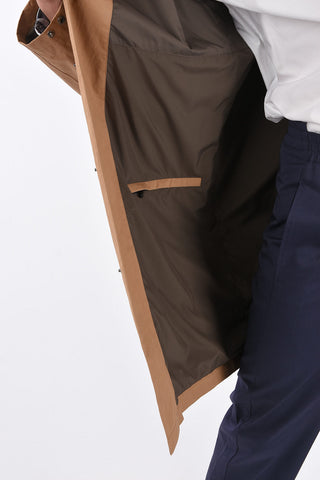 ZZEGNA Hidden Snap Button Parka 