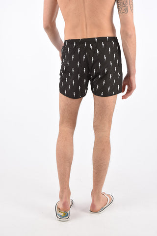 Costume da Bagno Boxer Stampa Fulmini