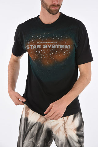 Printed SPRAY STAR SYSTEM Crew-Neck T-Shirt