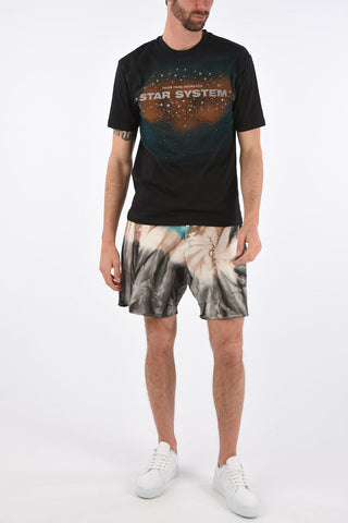 Printed SPRAY STAR SYSTEM Crew-Neck T-Shirt
