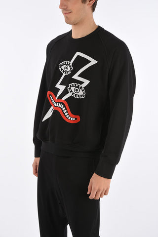 Easy Fit Blouson Fit Crew Neck Sweatshirt