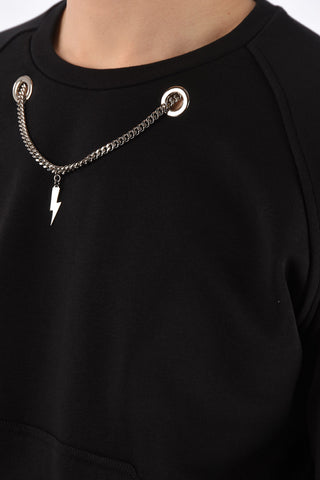 Blouson Fit Easy Fit Crew-Neck Sweatshirt